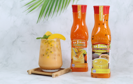 Trà men sữa đào - chanh dây